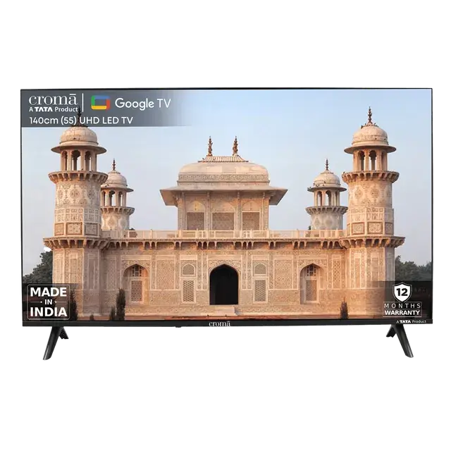 croma LED 140cm 55 inch 4k UHD Google Tv - 55UGC333801