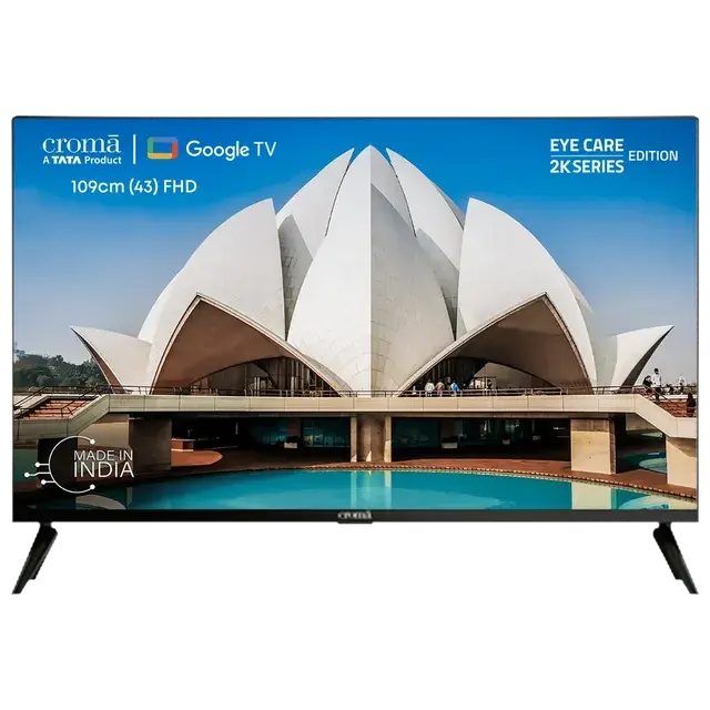 croma LED 109cm 43inch FHD Google Tv