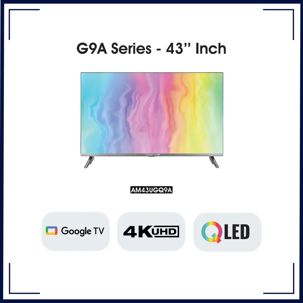 Amstrad 43 Inch 4K UHD QLED Google TV – AM43UGQ9A