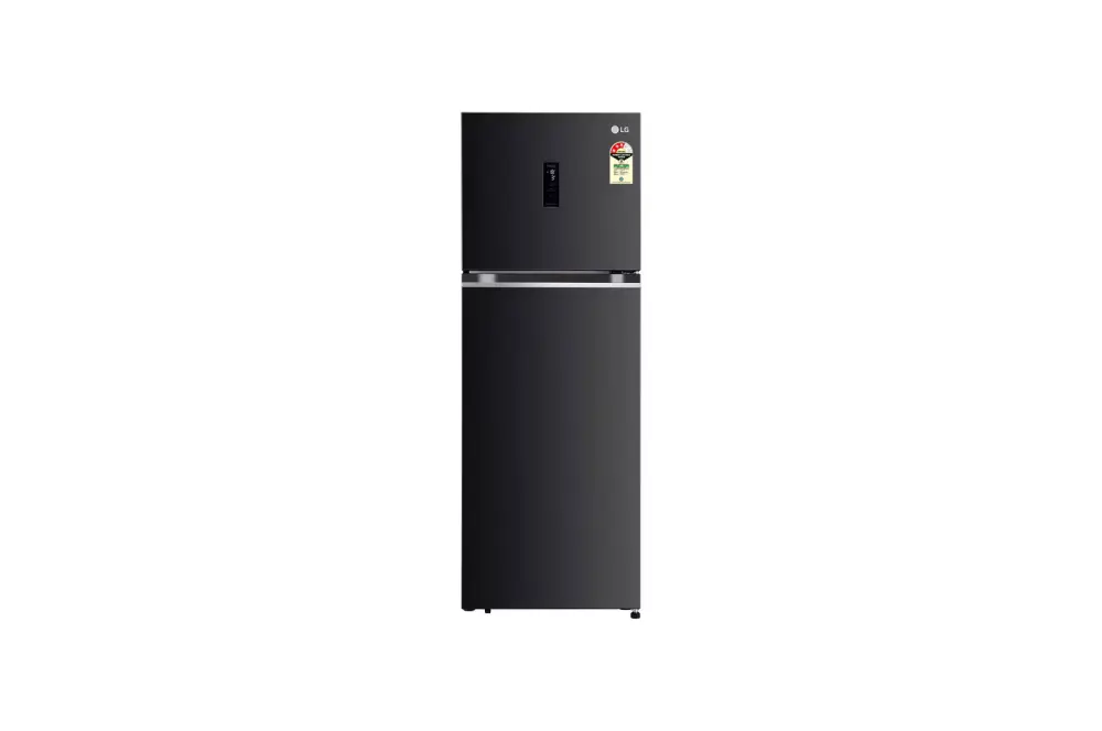 LG 322L Double Door Refrigerator, LG ThinQ, Wifi Convertible +Door Cooling , Ebony Sheen, 3 Star