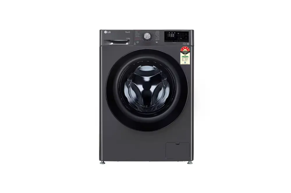 LG 10Kg (WIFI) Front Load Washing Machine, AI Direct Drive™, Middle Black FHP1410Z5M