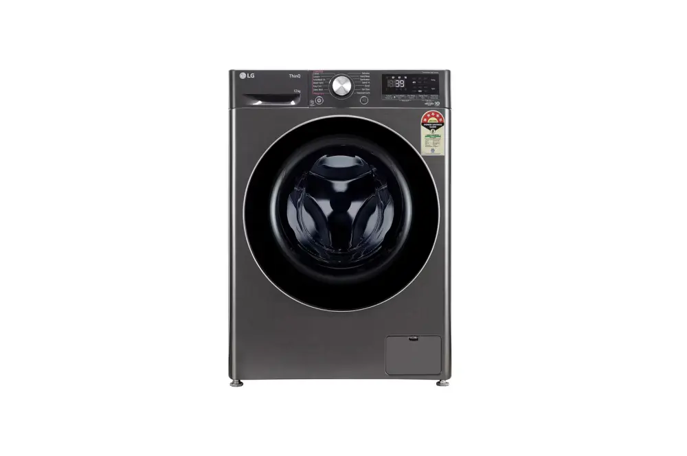 LG 12Kg Front Load  Washing Machine, AI Direct Drive™, Platinum Black FHP1412Z9B