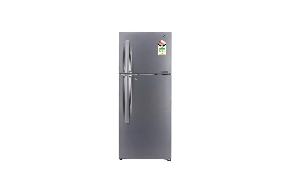 LG 242L, FF  REFRIGERATOR (HANDLE) Smart Inverter Compressor, Dazzle Steel Finish, Frost-Free Double Door Refrigerator N292RDSY