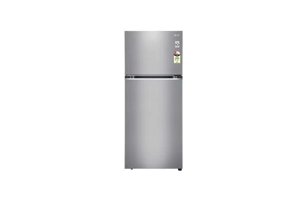 LG 380L Double Door Refrigerator, Convertible, Smart Diagnosis™, Shiny Steel Finish, 2-Star GL-S412SPZY