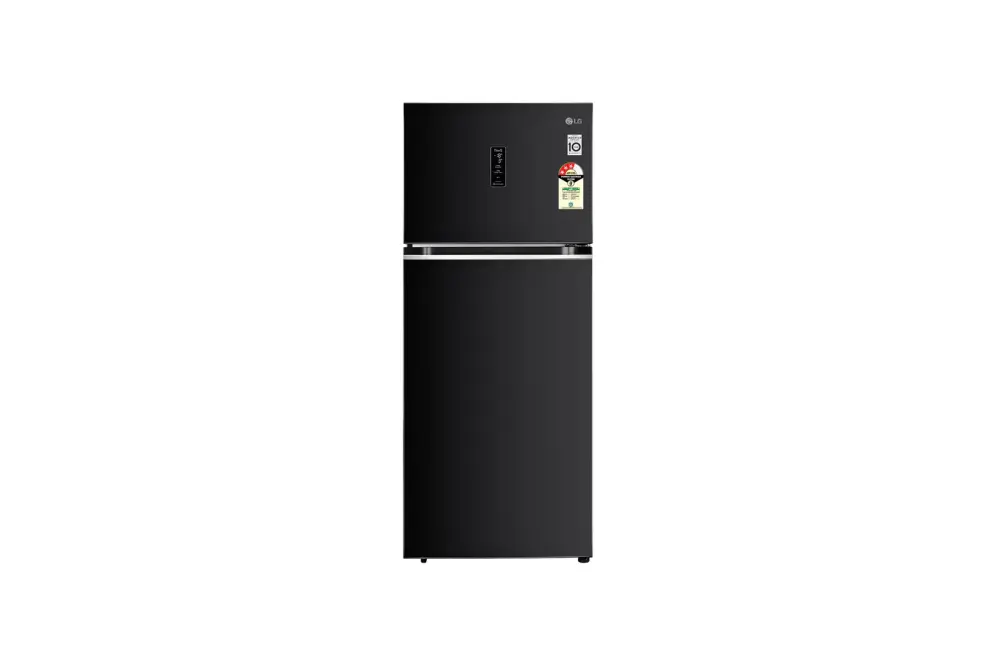 LG 398L Double Door Refrigerator, Convertible, Wi-Fi, Door Cooling™, Ebony Sheen Finish, 3 Star GL-T422VESX