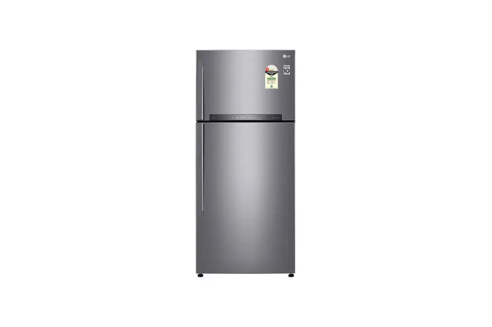 LG 506L (Wi-Fi, Hygiene Fresh+™), Shiny Steel Finish, Frost-Free Double Door Refrigerator GN-H702HLHM