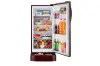 LG 201L Single Door ( 5 Star )Refrigerator with Smart Inverter Compressor, Base Stand Drawer, Red Water Lily Finish,