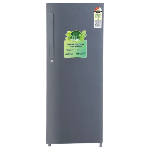 croma 215L 3 star Direct Cool Single Door Refrigerator - CRLR215DCD008903 - Criss cross metallic grey