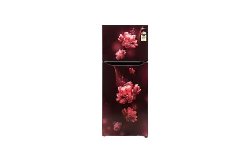 LG 242L Double Door Refrigerator with Smart Inverter Compressor, Multi-Air Flow, Scarlet charm, 2 Star GL-N292BSCY