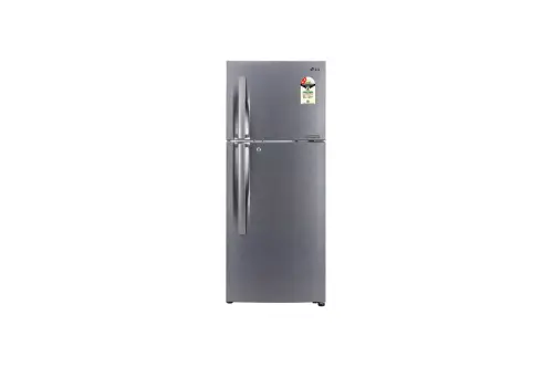 LG 242L, FF  REFRIGERATOR (HANDLE) Smart Inverter Compressor, Dazzle Steel Finish, Frost-Free Double Door Refrigerator N292RDSY