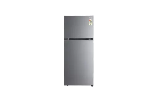 LG 322L Double Door Refrigerator, Smart Diagnosis™, Dazzle Steel Finish, 2 Star GL-N312SDSY
