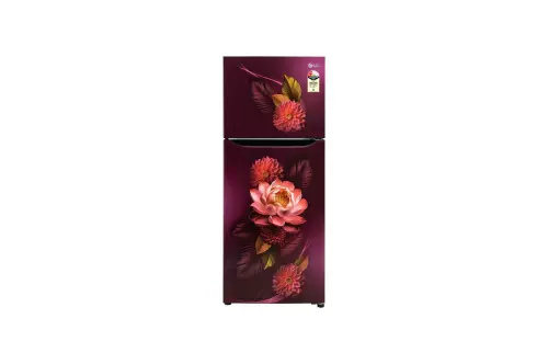 LG 240L Double Door Refrigerator with Smart Inverter Compressor, Multi-Air Flow, Red Water Lily, 2 Star GL-S292SRWY
