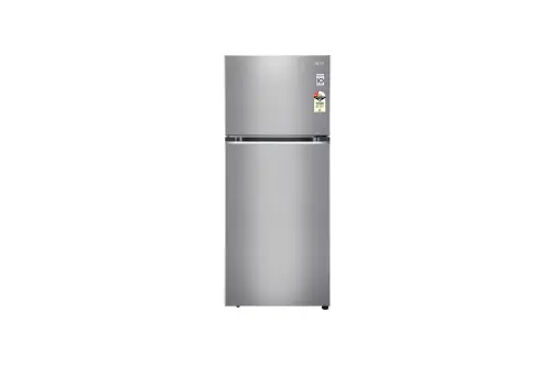 LG 398L, Double Door Refrigerator, Smart Diagnosis™, Convertible, Shiny Steel Finish, 2 Star GL-S422SPZY